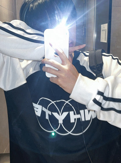 Farondie Velvet Track Raglan T-shirt