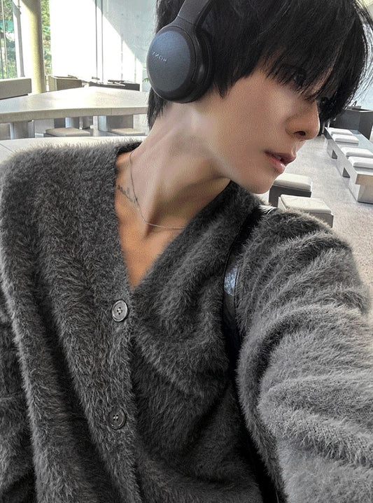 Museum Angora Semi-Over Cardigan