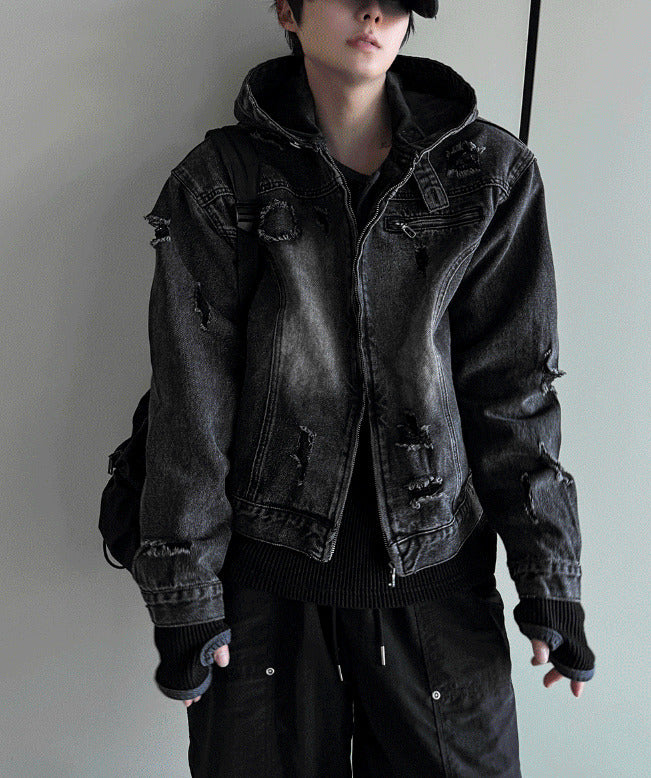 Cray Denim Hooded Jacket