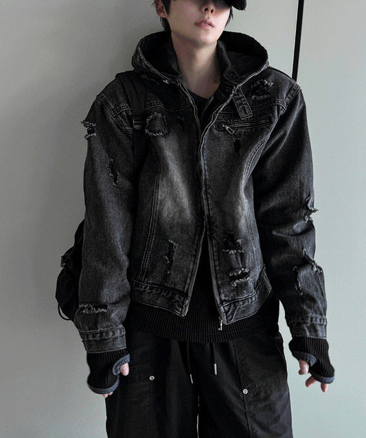 Cray Denim Hooded Jacket