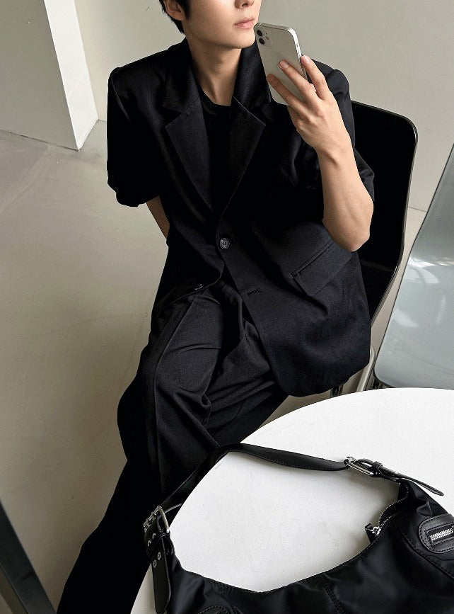 Two-Burton Half Blazer Jacket