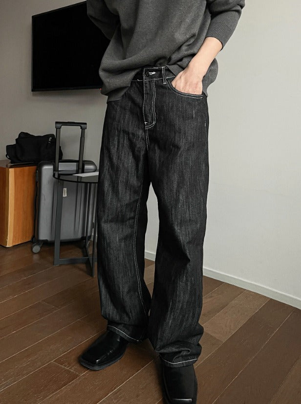 Liner Black Leather Mule