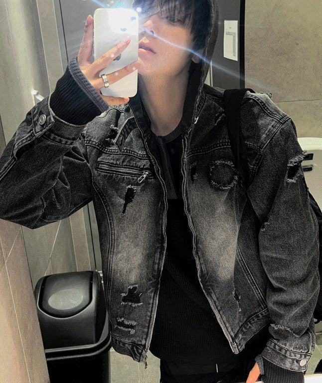Cray Denim Hooded Jacket