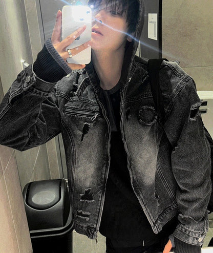 Cray Denim Hooded Jacket