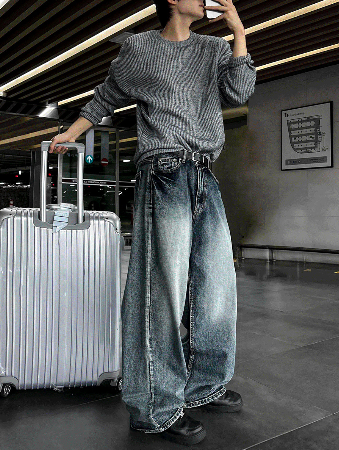 Brush Denim Pants