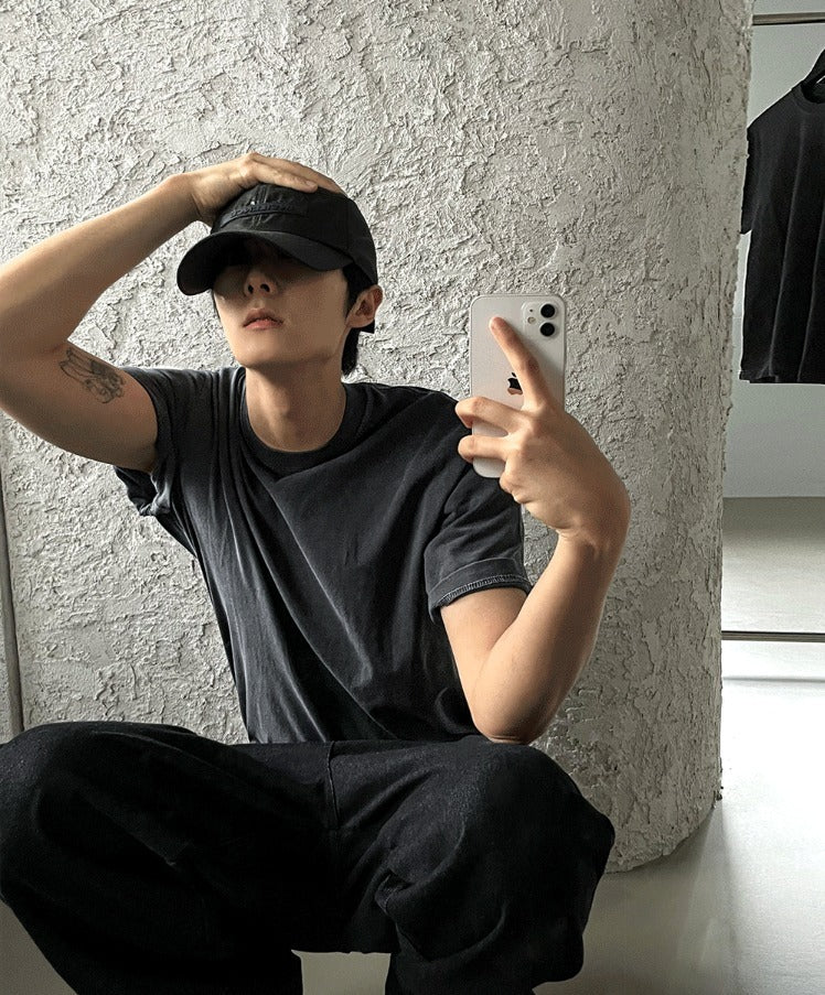 PREMIUM Pigment Charcoal Short Sleeve T-shirt