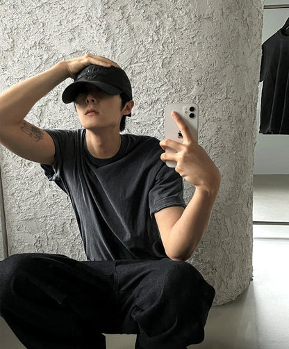 PREMIUM Pigment Charcoal Short Sleeve T-shirt