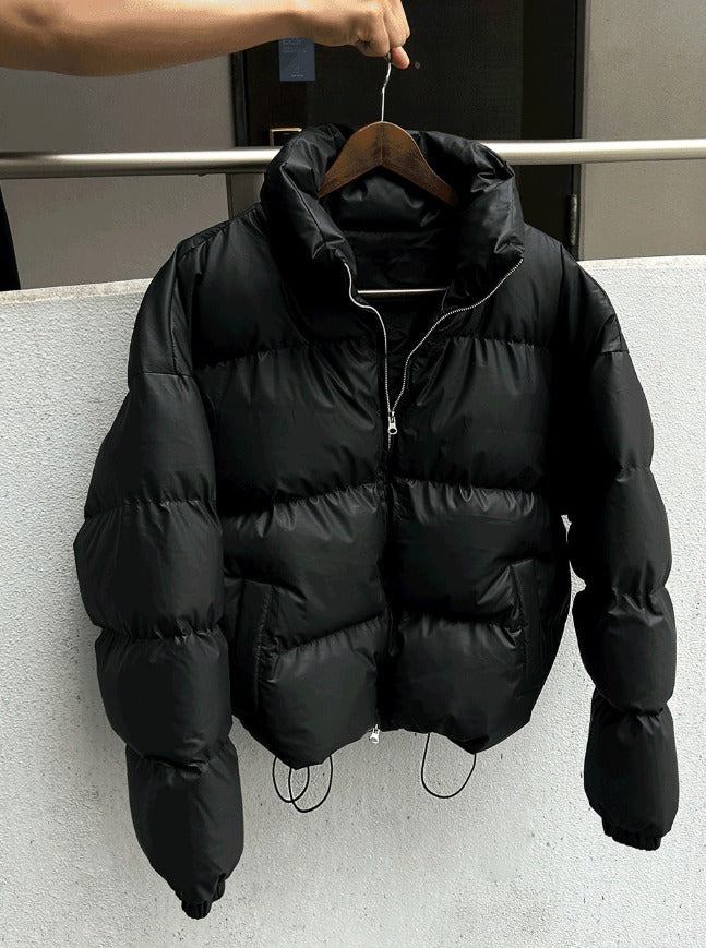 Leather black padded