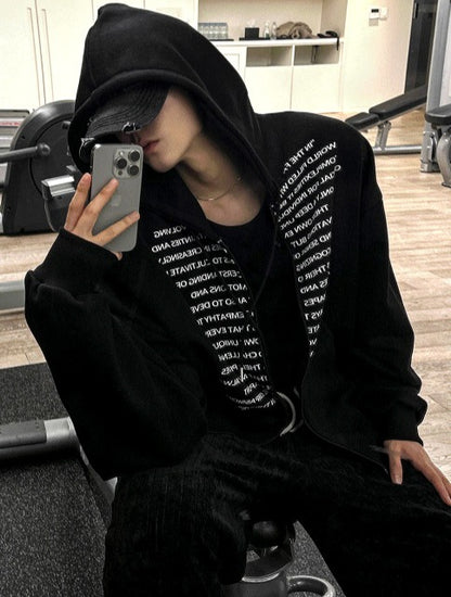 Chrombie Lettering Heavy Hood Zip-Up