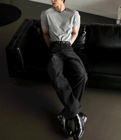 Deep Feel Wide Denim Pants