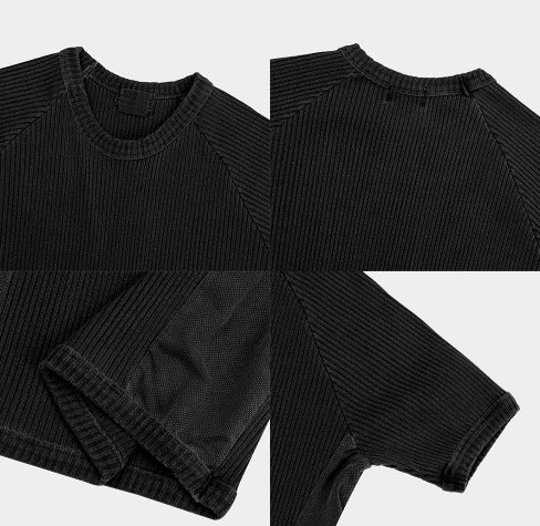 Pigment Muscle Fit Short Sleeve Knit
