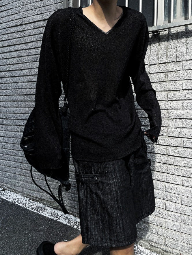 Kberin Linen V-neck knitwear
