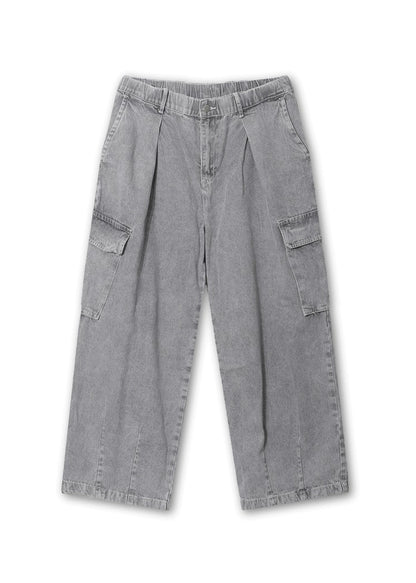 Pigment Balloon stitch Cargo Denim Pants