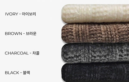 Velour Ribbed V-Neck Cardigan 4color