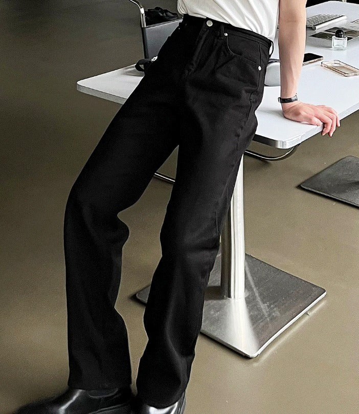 Basic Black Cotton Pants