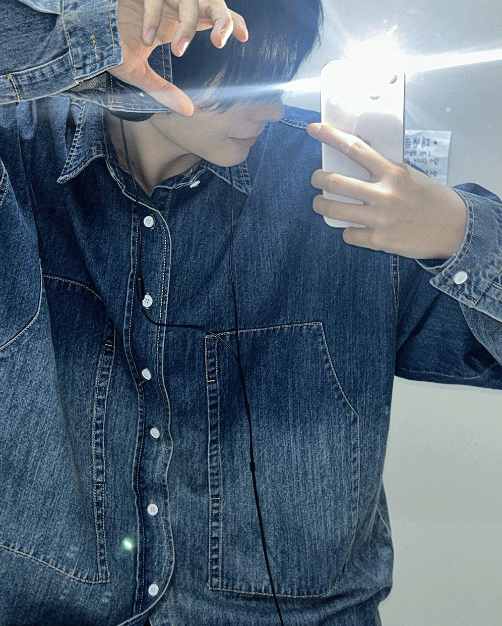 Deep Gradation Denim Shirt