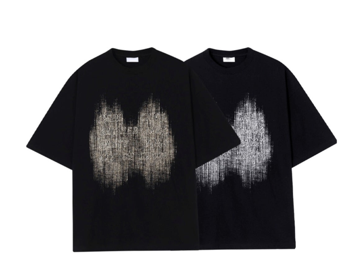 yukeci brush short-sleeved T-shirt