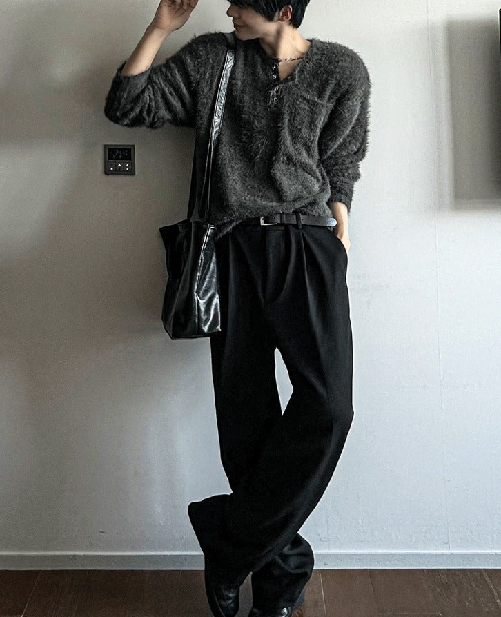 Mohair 4 Burton Henley Neck