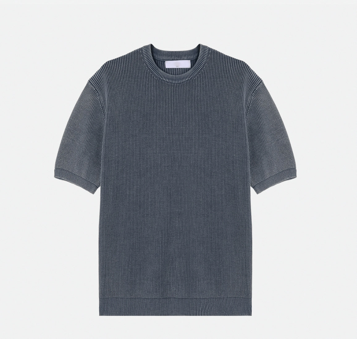 Dominic Pigment Round Neck Short Sleeve Knit