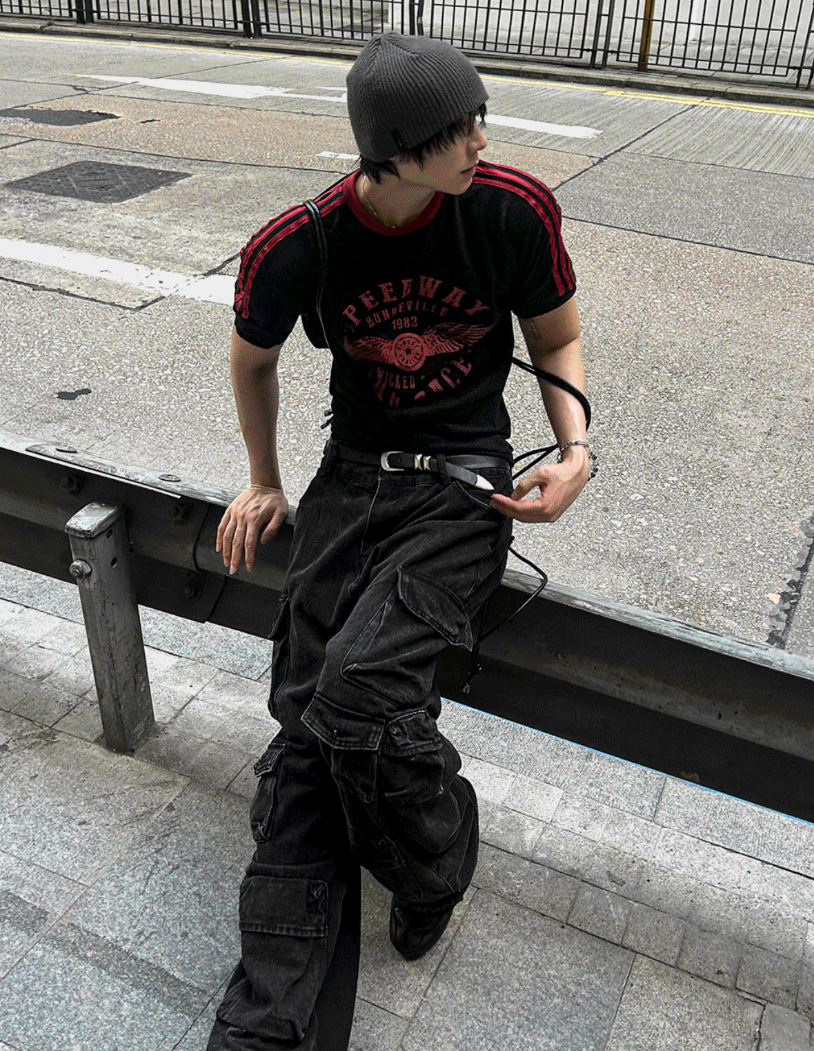Featherlight Longline Cargo Carpenter Wide Denim