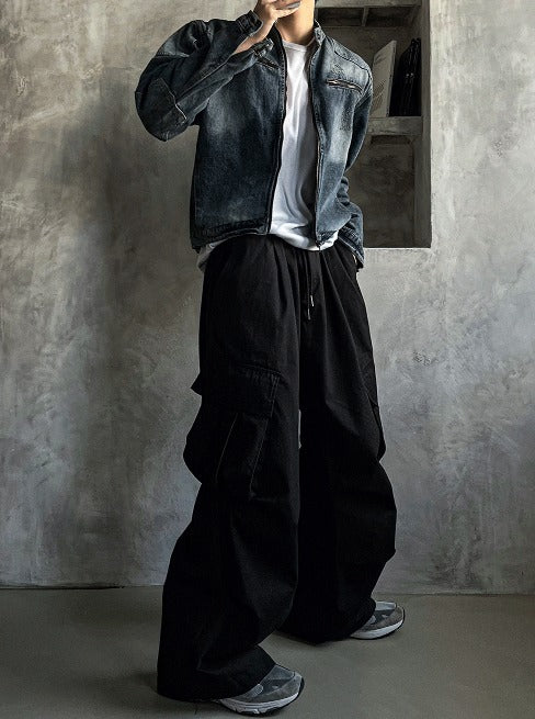 unbalance cargo balloon nylon pants