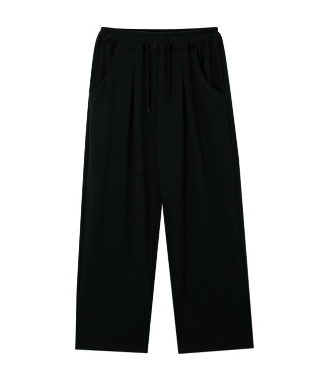 One-Tuck Wide Pants