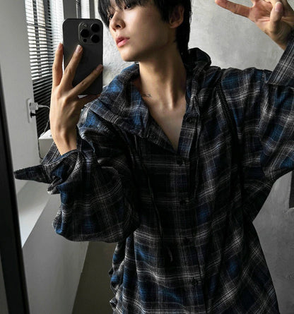 Authentic Hoodie Check Shirt (2 Colors)
