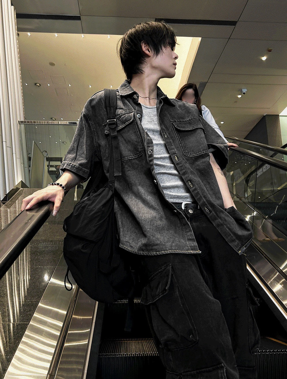 Ash Gray Denim Jacket