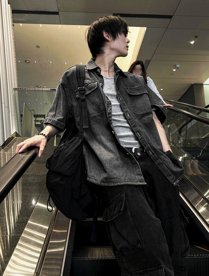 Ash Gray Denim Jacket