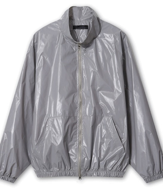 lochammu two-way glossy windbreaker jacket