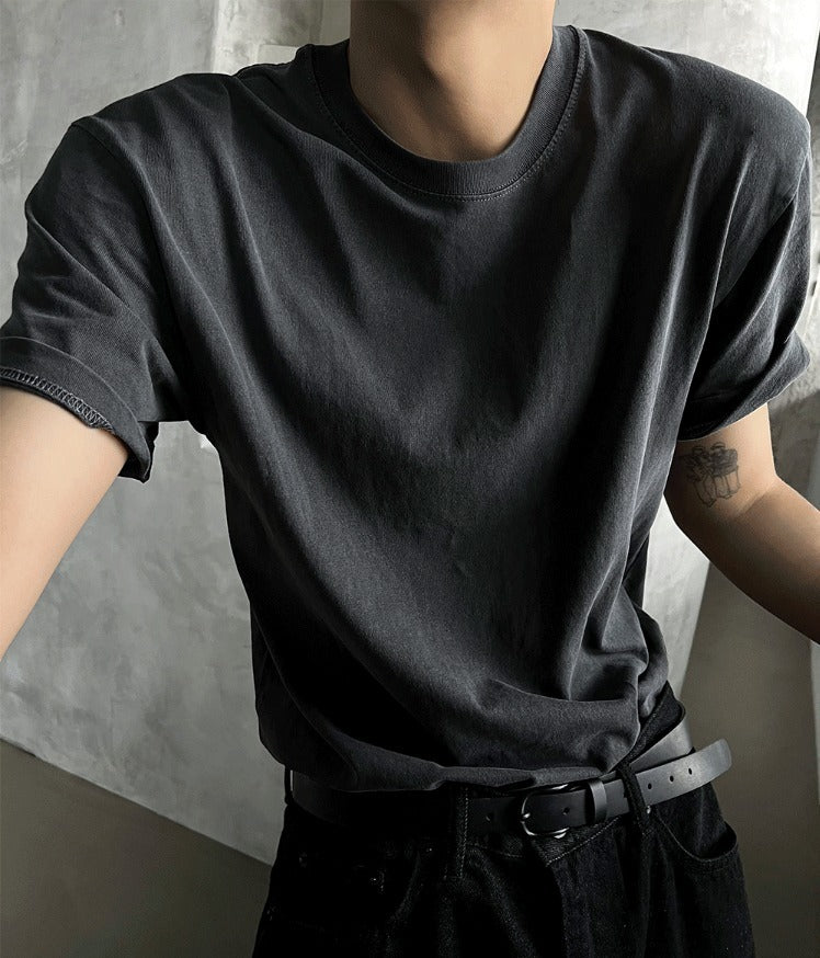 PREMIUM Pigment Charcoal Short Sleeve T-shirt