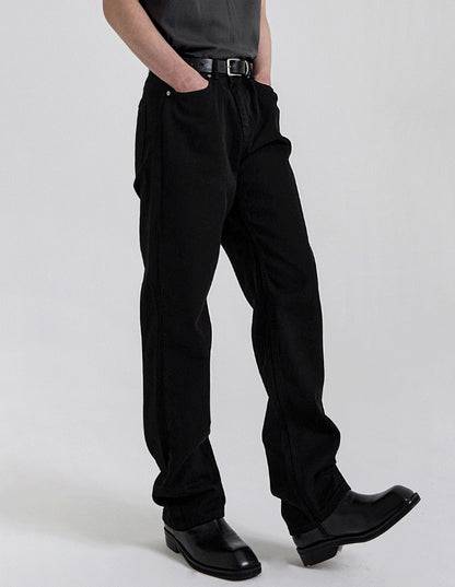 Basic Black Cotton Pants