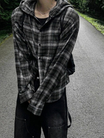 Authentic Hoodie Check Shirt (2 Colors)