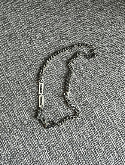Square surgical neckclace