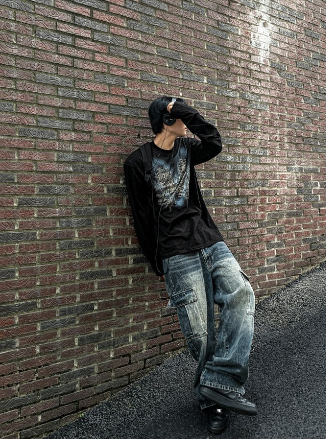 Real Washed Cargo Denim