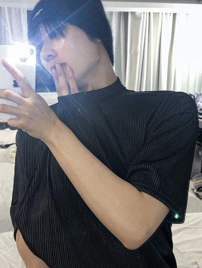 Pleate Over Fit Short Sleeve T-shirt