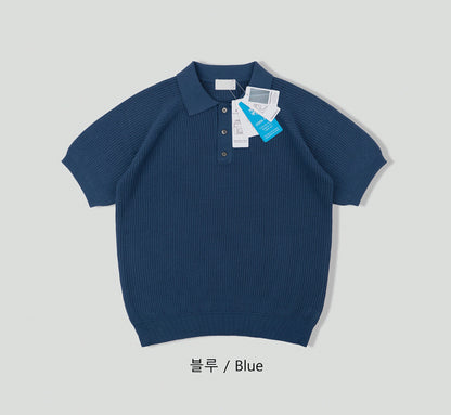 Peanut Openwork Short Sleeve Knit