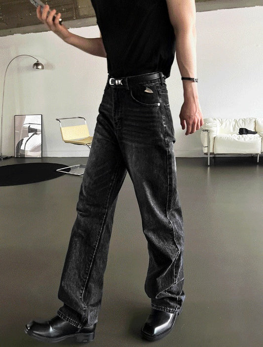 Deep Feel Wide Denim Pants