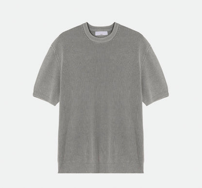 Dominic Pigment Round Neck Short Sleeve Knit