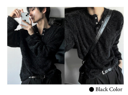 Mohair 4 Burton Henley Neck