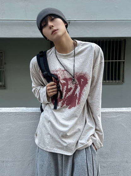 Loose-Fit Sweatshirt Tee