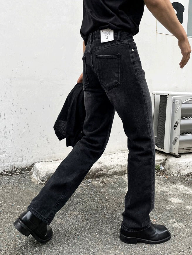Straight Matte Black Denim