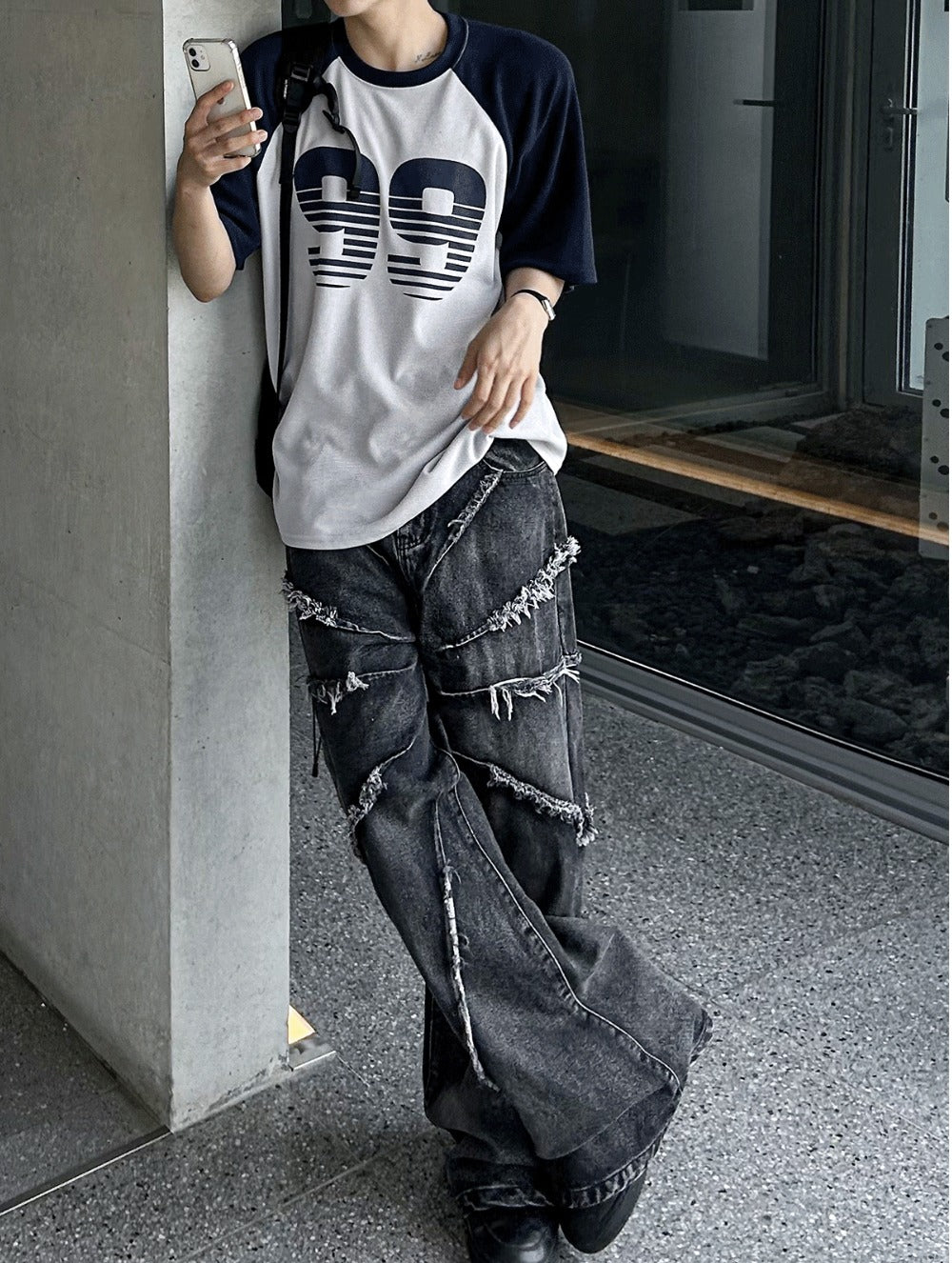 Tornado Frayed Wide Denim