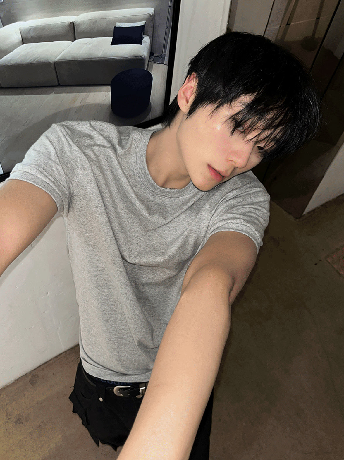 Muscle Fit Ringer T-Shirt 3色