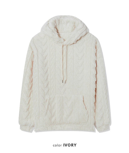 New Cable Wool Hood