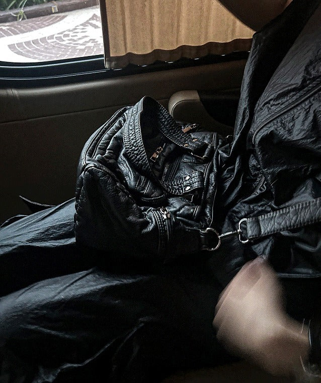 multi pocket vintage cross bag