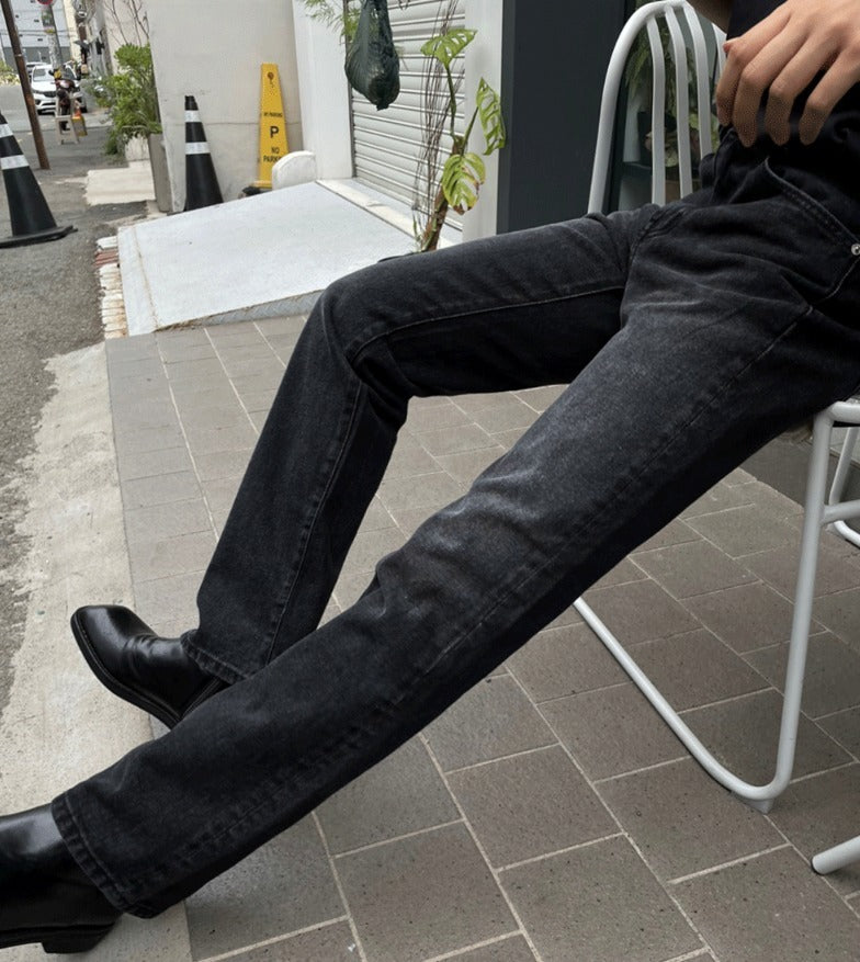 Straight Matte Black Denim