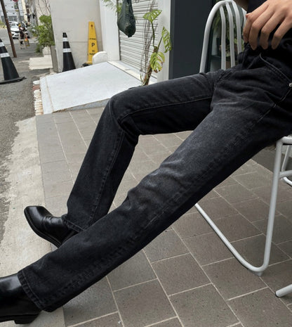 Straight Matte Black Denim