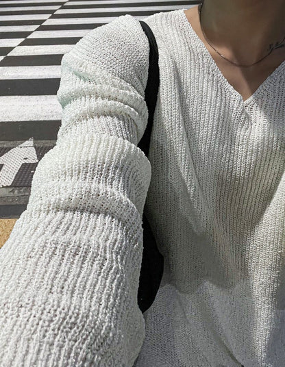 Kberin Linen V-neck knitwear