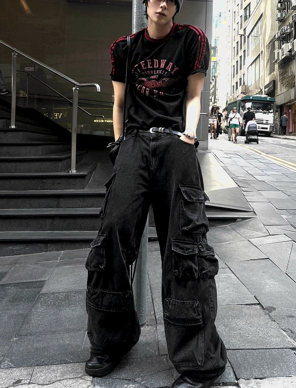 Featherlight Cargo Carpenter Wide Denim